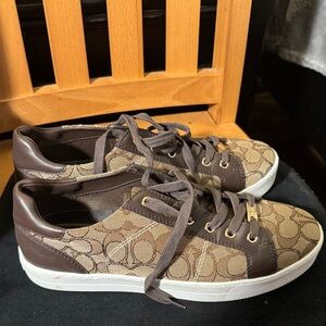 Coach Brown and Tan Sneakers